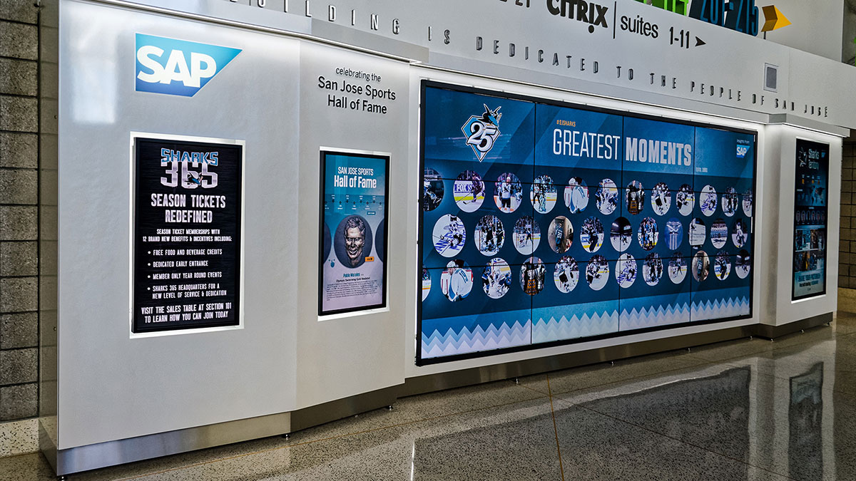 San Jose Sharks interactive stadium installation