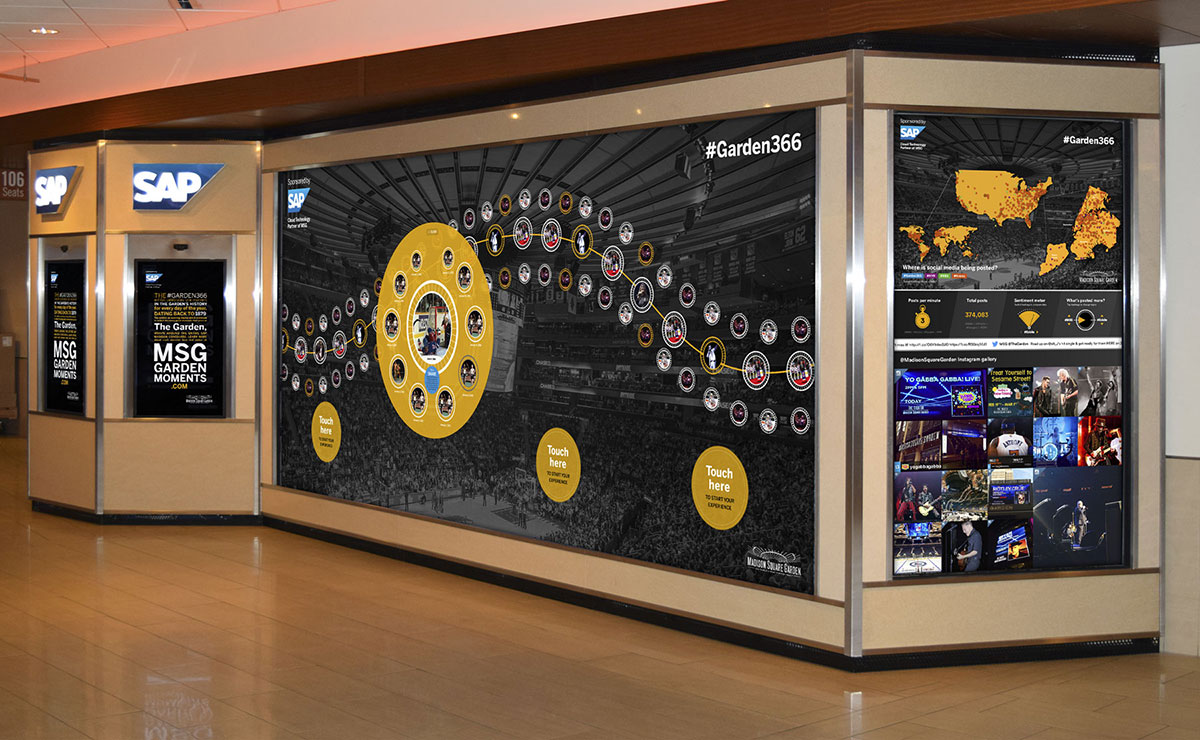 Madison Square Garden concourse installation
